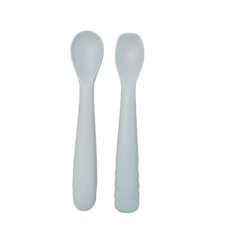 Lot de 2 cuillères en silicone BO JUNGLE Gris
