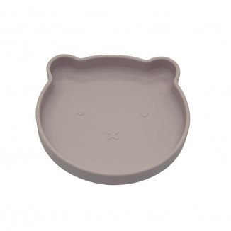 Assiette silicone à ventouse Ourson BO JUNGLE Rose