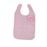 Bavoir éponge de coton bio Fleur BO JUNGLE Rose