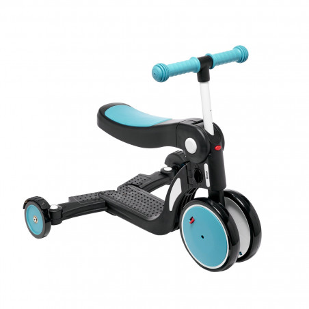 Draisienne 5 en 1 avec barre de poussée Scootizz LOOPING Bleu