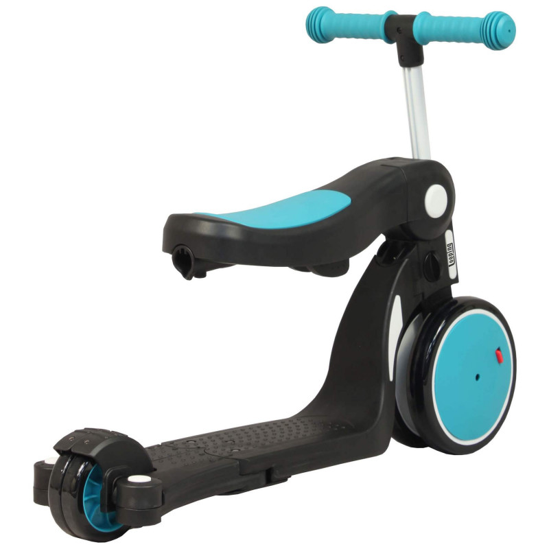 Draisienne 5 en 1 avec barre de poussée Scootizz LOOPING Bleu