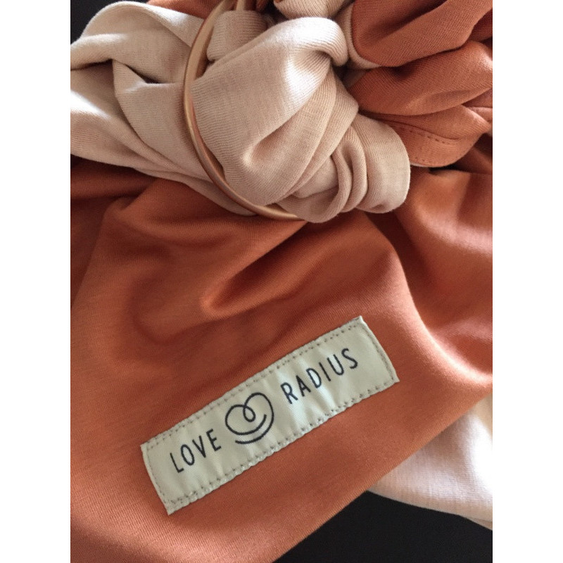 Petite écharpe sans nœud LOVE RADIUS Nude/caramel