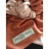 Petite écharpe sans nœud LOVE RADIUS Nude/caramel