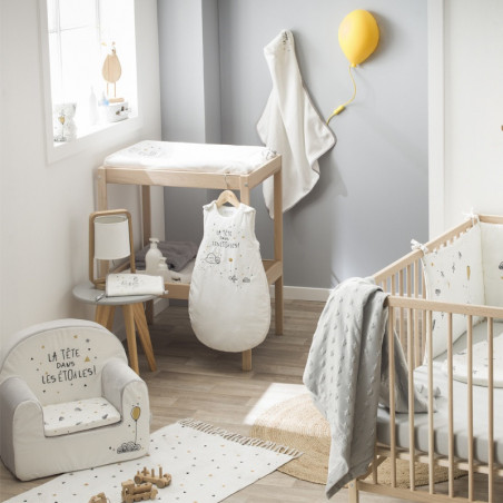 Tapis / fond de parc 100x100 LITTLE BAND Etoiles filantes