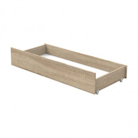 Tiroir s/roues pour lit évolutif 140x70 Nova SAUTHON Chêne dore