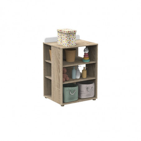 Lit combiné évolutif 60x120 Nova SAUTHON Blanc lin