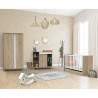 Chambre trio avec lit 60x120 SAUTHON Nova Blanc lin