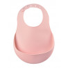 Bavoir en silicone BEABA Old pink