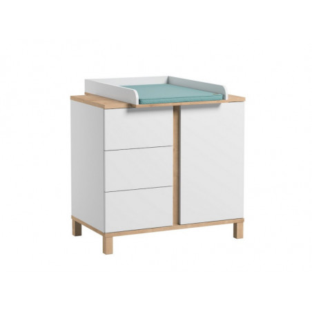 Plan à langer Altitude VOX Blanc/bois