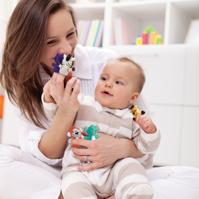 Marionnettes de doigts LUDI Animaux de la Savane