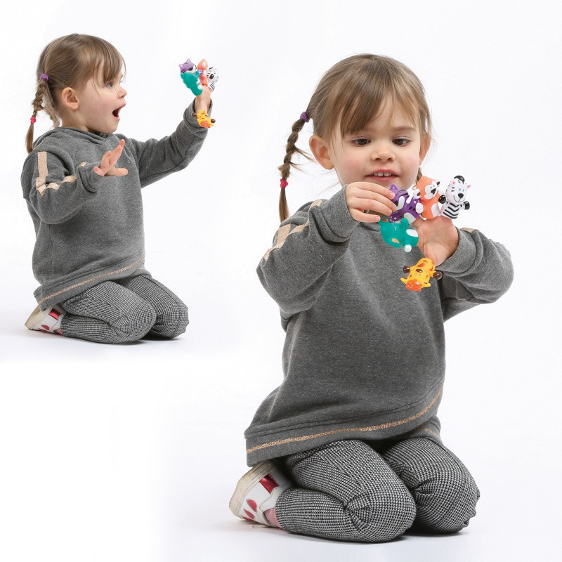 Marionnettes de doigts LUDI Animaux de la Savane