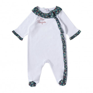 Pyjama en coton "Ma poupée" 1m BB&CO Vintage Flower
