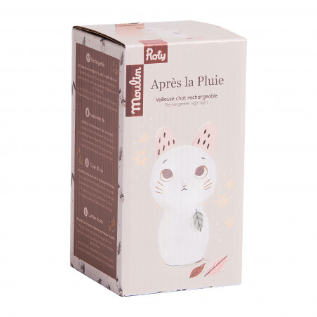 Veilleuse Chat usb MOULIN ROTY Apres la pluie