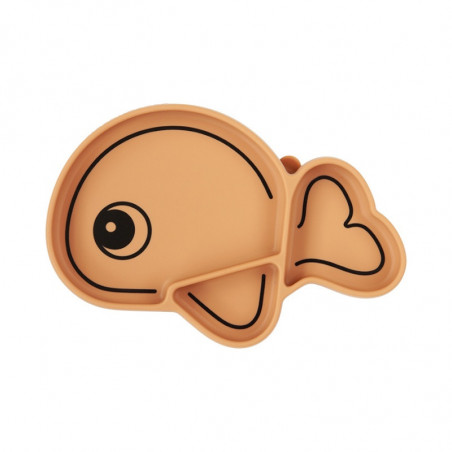 Assiette antidérapante DONE BY DEER Moutarde Wally