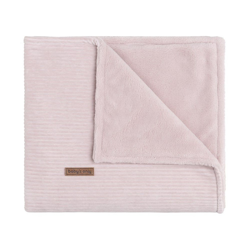 Couverture de lit Teddy 100x135 Sense BABY'S ONLY Vieux rose