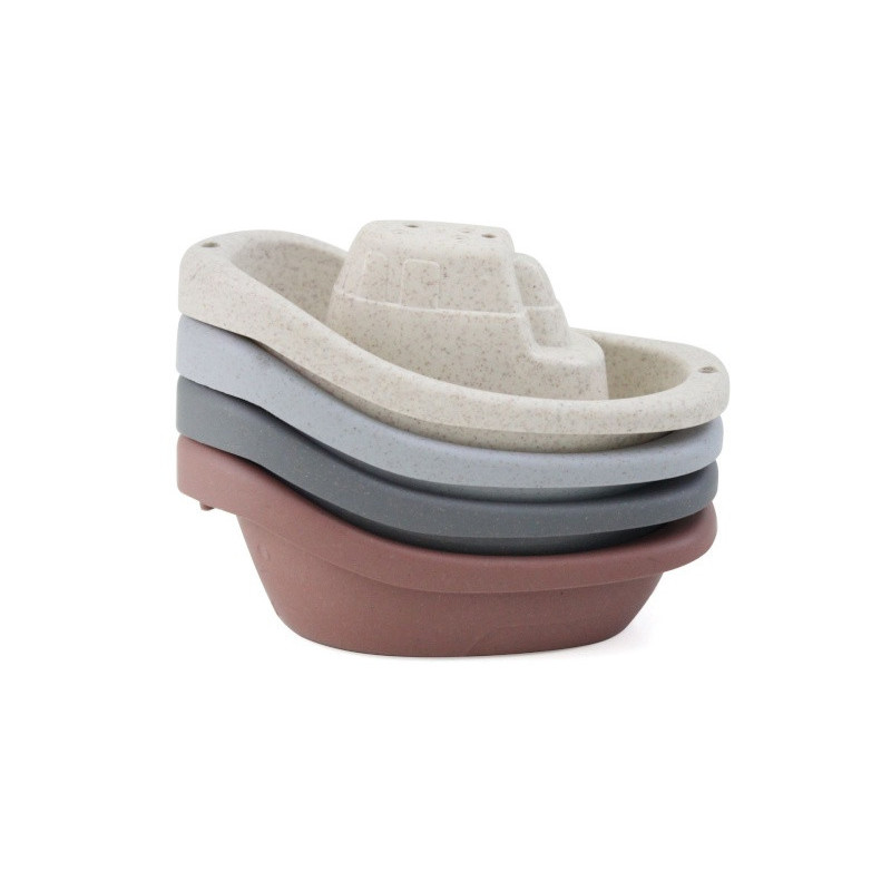 Lot de 4 bateaux de bain paille MAGNI