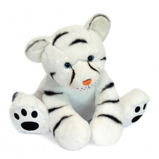 Bébé tigre 35cm "Terre sauvage" HISTOIRE D'OURS Blanc