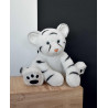 Bébé tigre 35cm "Terre sauvage" HISTOIRE D'OURS Blanc
