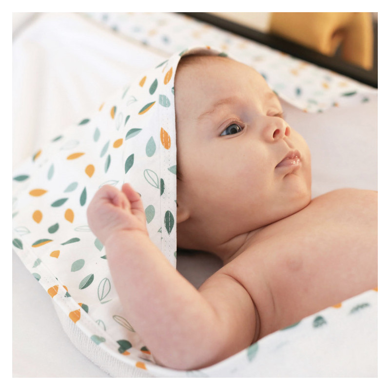 Sortie de bain feuilles TROIS KILOS SEPT Kolala et sa tribu