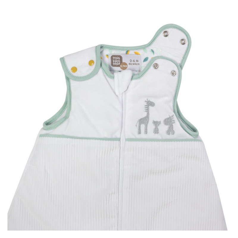 Gigoteuse 0/6m grise TROIS KILOS SEPT Kolala et sa tribu