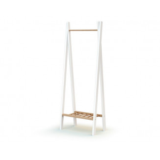 Portant à vêtements Essentiel AT4 Blanc/hêtre brut