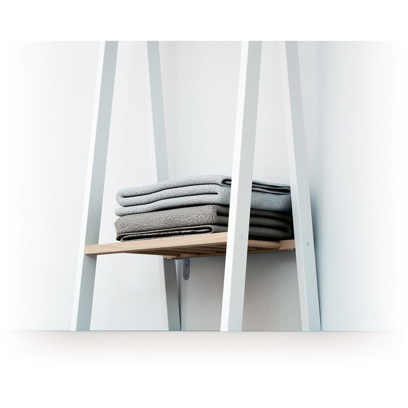 Portant à vêtements Essentiel AT4 Blanc/hêtre brut