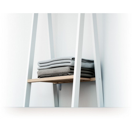 Portant à vêtements Essentiel AT4 Blanc/hêtre brut