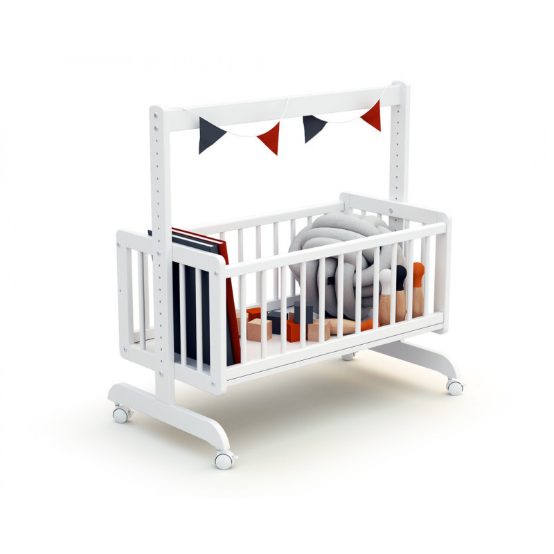Berceau Cododo + matelas AT4 Blanc