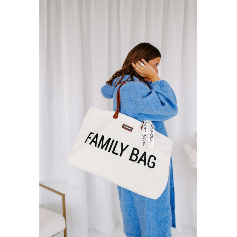 Sac à langer Family bag CHILDHOME Teddy Ecru