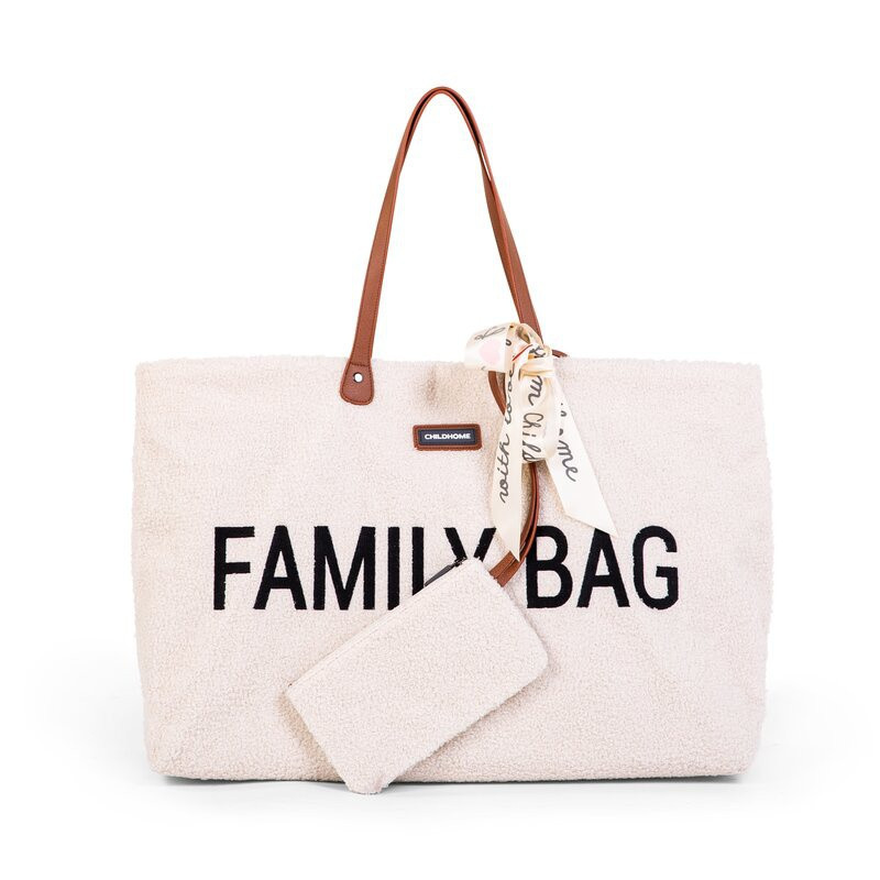 Sac à langer Family bag CHILDHOME Teddy Ecru