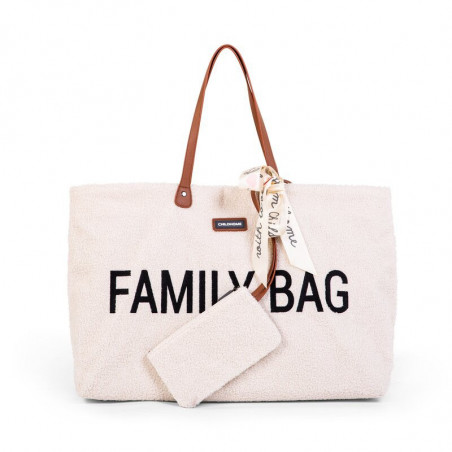 Sac à langer Family bag CHILDHOME Teddy Ecru