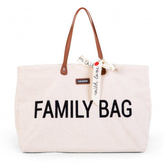 Sac à langer Family bag CHILDHOME Teddy Ecru