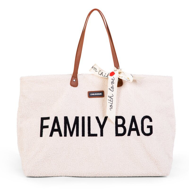 Sac à langer Family bag CHILDHOME Teddy Ecru