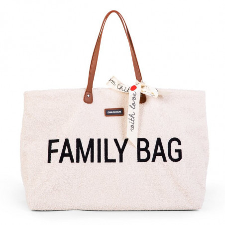 Sac à langer Family bag CHILDHOME Teddy Ecru