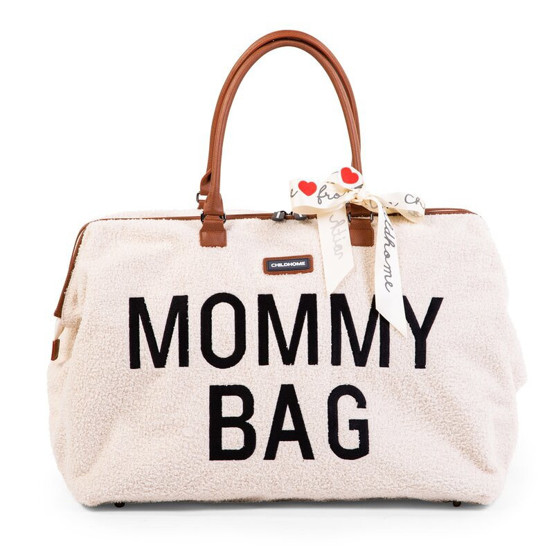 Sac à langer Mommy bag CHILDHOME Teddy Ecru