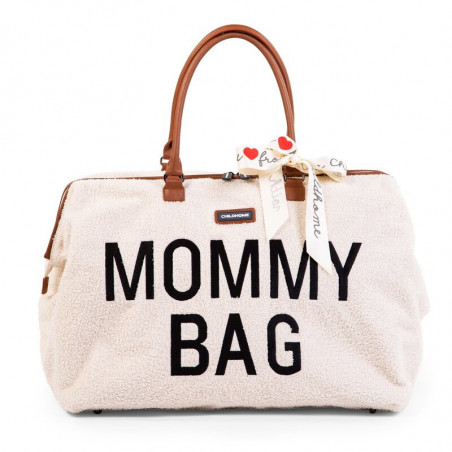 Sac à langer Mommy bag CHILDHOME Teddy Ecru