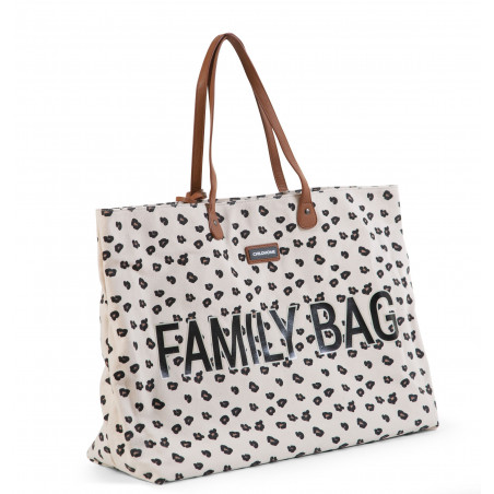 Sac à langer Family bag CHILDHOME Canvas léopard