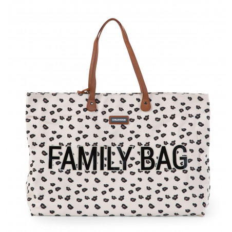 Sac à langer Family bag CHILDHOME Canvas léopard