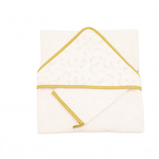 Coffret sortie de bain + gant 75x75 DOMIVA Leafy Bunny