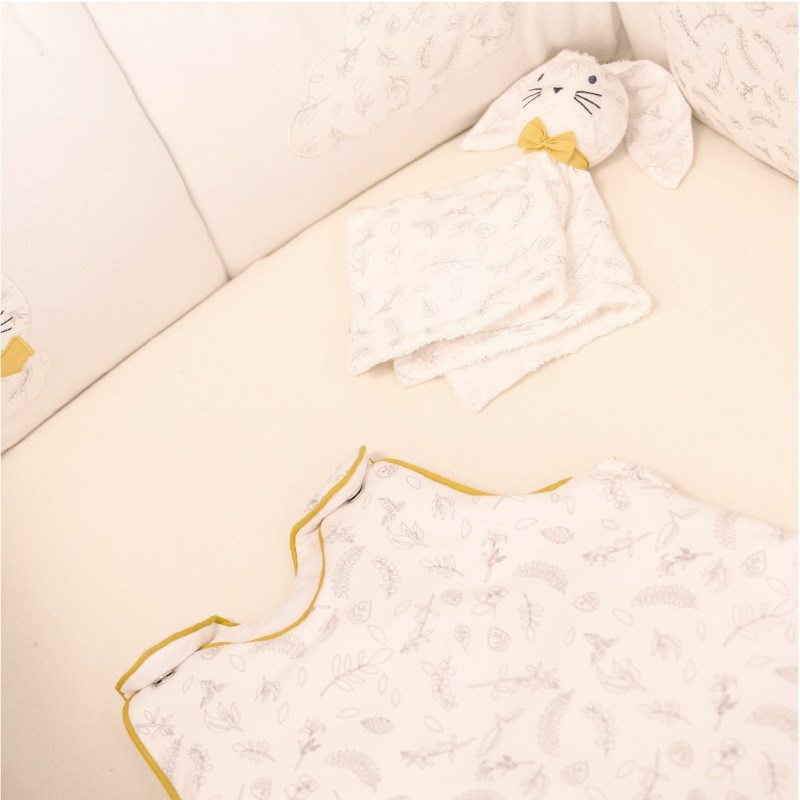 Box doudou + anneau de dentition DOMIVA Leafy Bunny