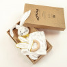 Box doudou + anneau de dentition DOMIVA Leafy Bunny