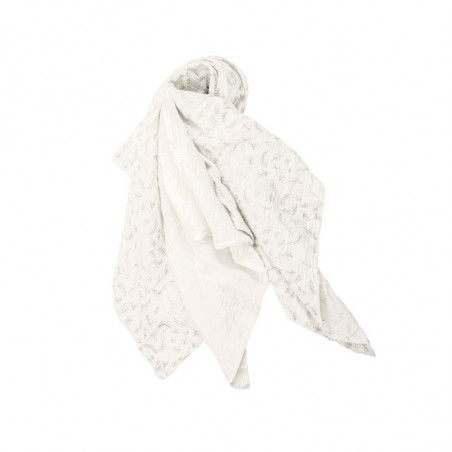 Lot de 3 langes en coton bio 60x60 DOMIVA Leafy Bunny