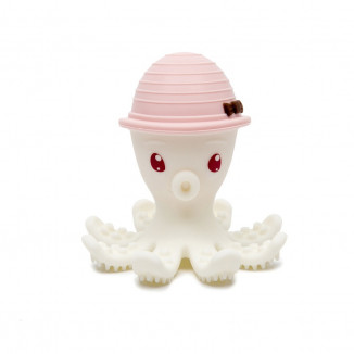 Bonnie la pieuvre de dentition BABY TO LOVE Rose pale