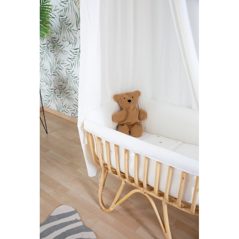 Berceau en rotin rectangulaire CHILDHOME Ecru