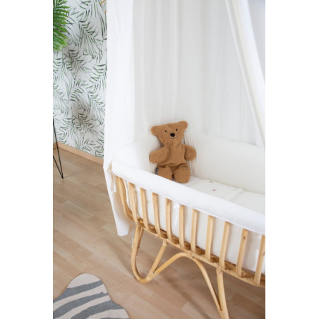 Berceau en rotin rectangulaire CHILDHOME Ecru
