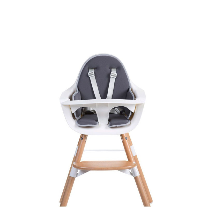 Coussin de chaise haute Evolu en néoprène CHILDHOME Gris foncé