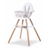 Chaise-haute Evolu 2 CHILDHOME Naturel/Blanc
