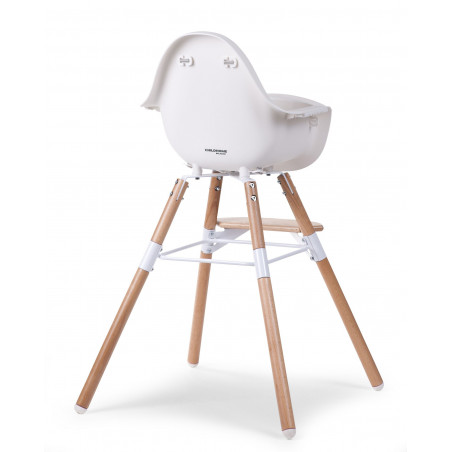 Chaise-haute Evolu 2 CHILDHOME Naturel/Blanc