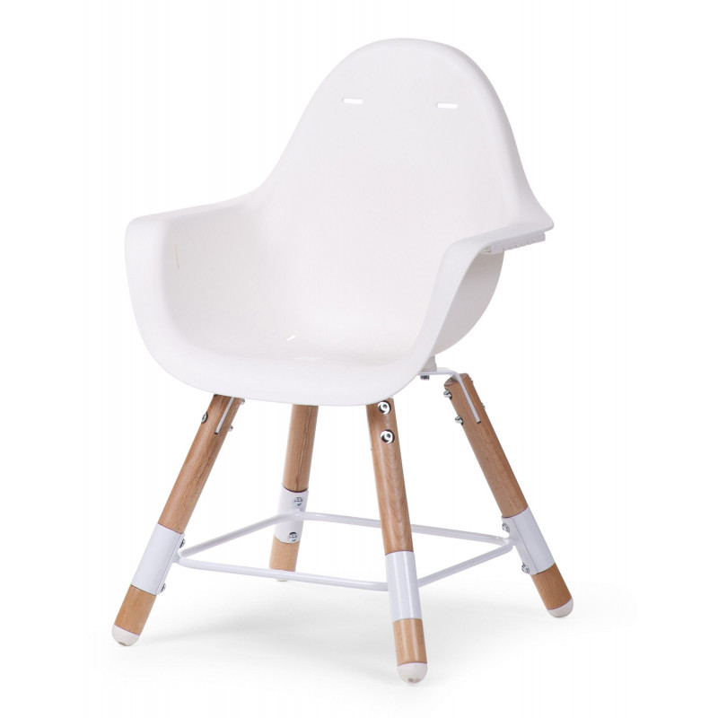 Chaise-haute Evolu 2 CHILDHOME Naturel/Blanc