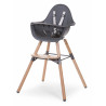 Chaise-haute Evolu 2 CHILDHOME Naturel/anthracite